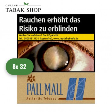 Pall Mall Authentic Blue Zigaretten Super (8 x 31er)