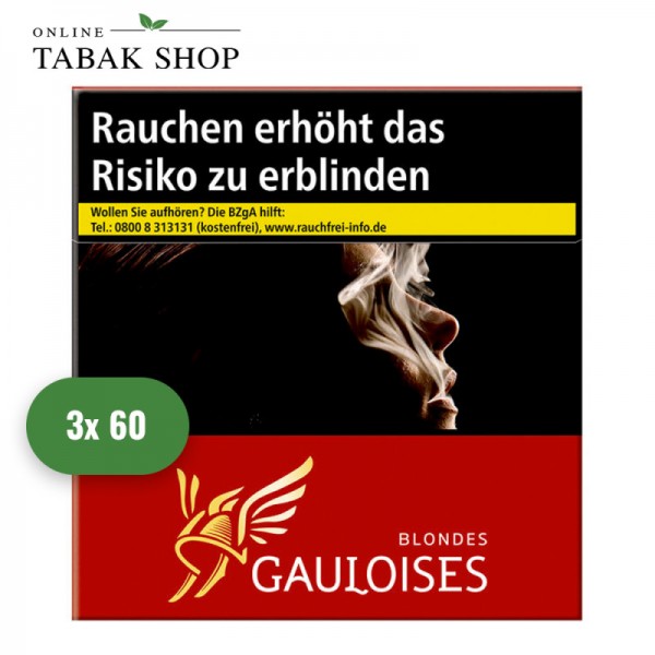 Gauloises Blondes Rot Zigaretten 5XL (3 x 60er)