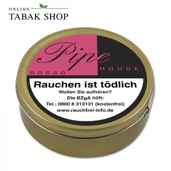 Pipe House Rosso (Sweet Raspberry) Pfeifentabak 50g Dose