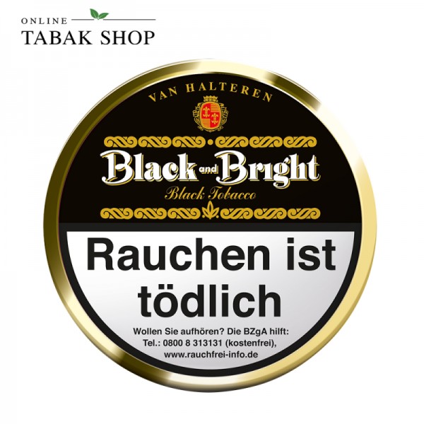 Van Halteren Black & Bright Pfeifentabak (Bitte Grammatur wählen)