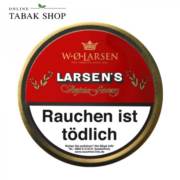 W.O. Larsen Larsens Virginia Flowers Pfeifentabak 100g Dose