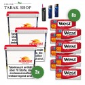 Paramount Tabak Gigabox (3 x 230g) + 2.000 Hülsen + 2 Feuerzeuge + 1 Sturmfeuerzeug