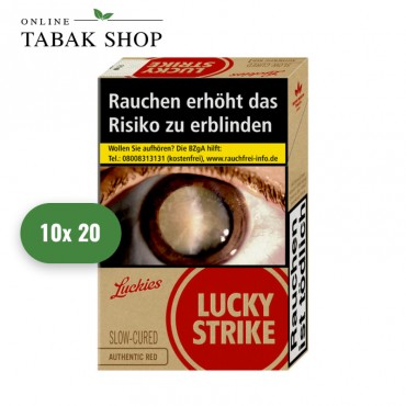 Lucky Strike Authentic Red Zigaretten OP (10 x 20er)