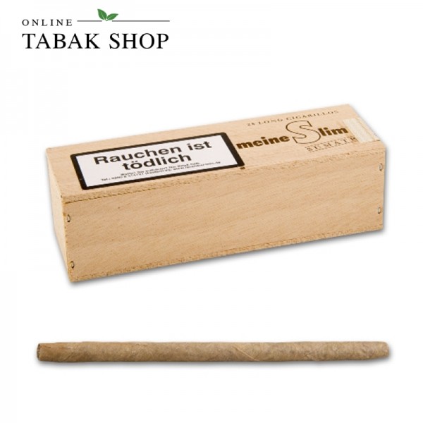 Meine Slim Sumatra Zigarillos 25er Holzkiste
