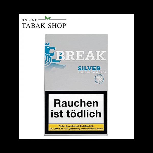 Break SILVER Cigarillos / Zigarillos Schachtel (1x 17er)