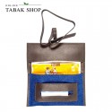 Zippo Tabakbeutel / Tabaktasche Jeans-Lederoptik KS mit Lederband in Geschenkbox