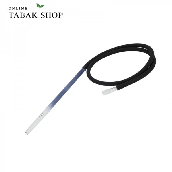 AO - Shisha Glasmundstück SET - Rund schwarz 150cm