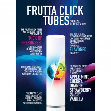 Frutta Click Hülsen Orange Filterhülse mit Aromakapsel 100er Schachtel