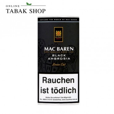 MAC BAREN Black Ambrosia Pfeifentabak (1x 50g) Pouch
