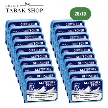 Pöschl Gletscherprise Snuff Schnupftabak Dose (20x 10g)