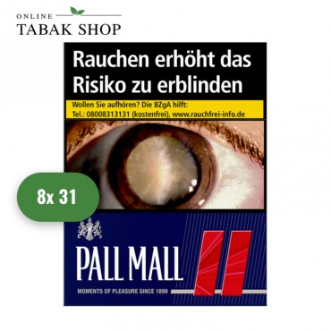 Pall Mall Red Super Zigaretten (8 x 31er)