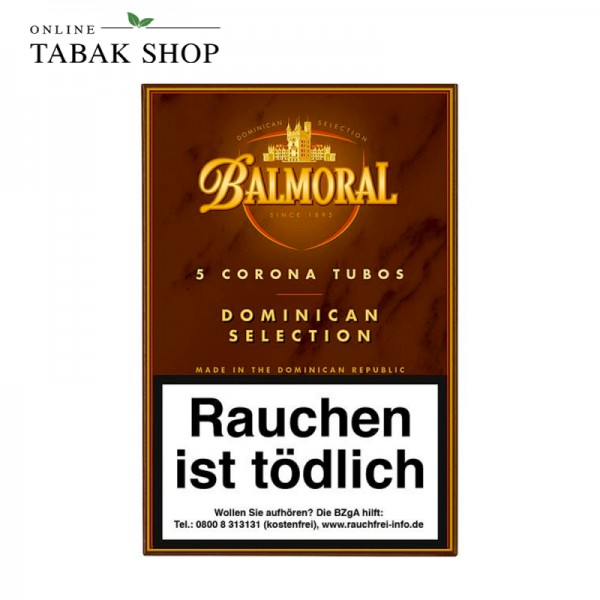 Balmoral "Corona Tubos" Dominican Selection 5er Schachtel