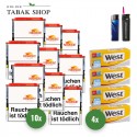 Paramount Tabak M (10 x 40g) + 1.000 Hülsen + 1 Feuerzeug + 1 Sturmfeuerzeug