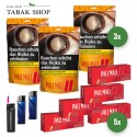 Pall Mall Allround Tabak Super (3 x 145g) + 1.000 Pall Mall Xtra Hülsen + 1 Sturmfeuerzeug + 1 Feuerzeug