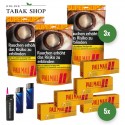 Pall Mall Allround Tabak Super (3 x 145g) + 1.000 Pall Mall Xtra Hülsen + 1 Sturmfeuerzeug + 1 Feuerzeug