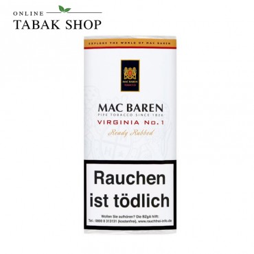 Mac Baren Virginia No.1 Pfeifentabak 50g Pouch