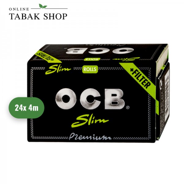 OCB Schwarz Premium Rolls mit Tips (24x 4m)