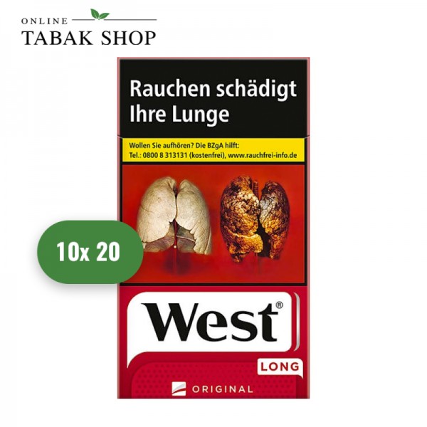 West Original Red Zigaretten Long OP (10 x 20er)
