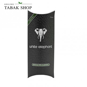 White Elephant Pfeifenreiniger grau / weiß konisch, Baumwolle 16,5 cm (1x 80er)