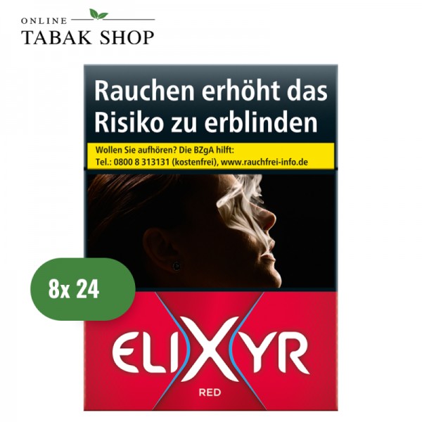 ELIXYR Red [Rot] Zigaretten "XL" (8 x 23er)