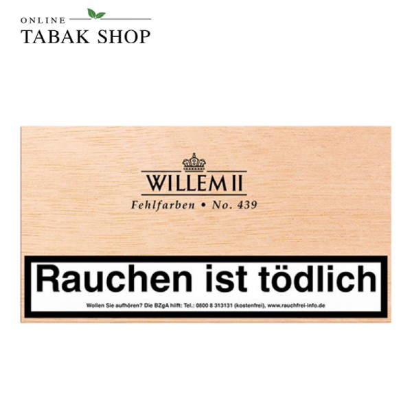 Willem II Fehlfarben No. 439 Sumatra 100er Holzkiste