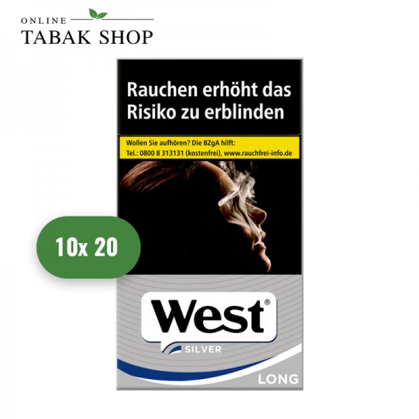 West Silver Long OP Zigaretten (10 x 20er)