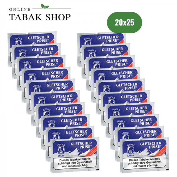 Pöschl Gletscherprise Snuff Schnupftabak Beutel (20x 25g)