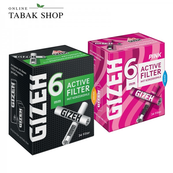 GIZEH Active Filter 6mm (1 x 34er) - Bitte Variante auswählen!