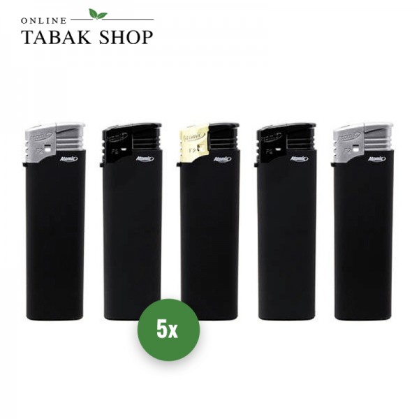 5x Feuerzeuge Elektronik Black Line