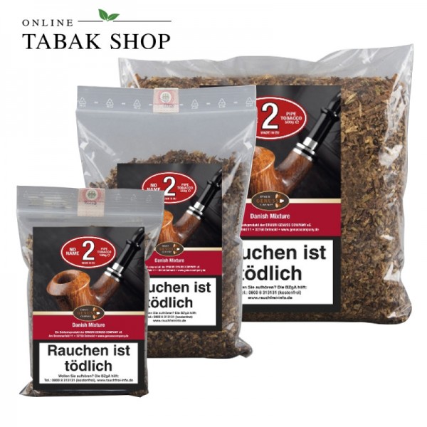 No Name No.2 Danish Mixture Pfeifentabak (Bitte Menge Auswählen!)