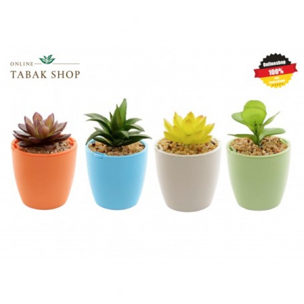 Aschenbecher Blumentopf Blume mit Aschenbecher Deko Ascher