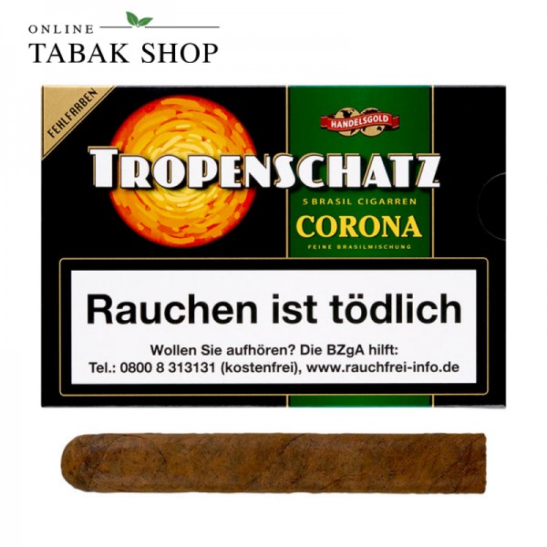 HANDELSGOLD Tropenschatz "No. 824F Brasil" Zigarren 5er Packung