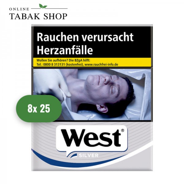 West Silver Zigaretten XXL (8 x 25er)