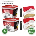 Marlboro Crafted Selection Volumentabak (2 x 180g) + 2 Sturmfeuerzeuge