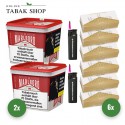 Marlboro Crafted Selection Volumentabak (2 x 180g) + 2 Sturmfeuerzeuge