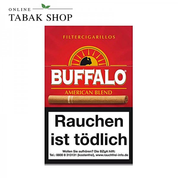 Buffalo Filter Cigarillos Naturdeckblatt 17er Schachtel