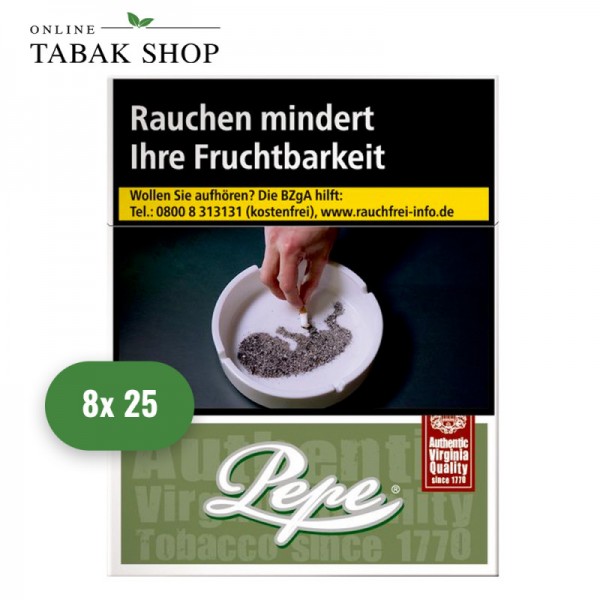 Pepe Rich Green Zigaretten XL (8 x 25er)