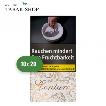 COUTURE »Gold« Slim Zigaretten "OP" (10 x 20er)