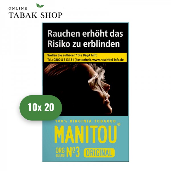 Manitou No.3 Sky OP Organic Blend Zigaretten (10 x 20er)