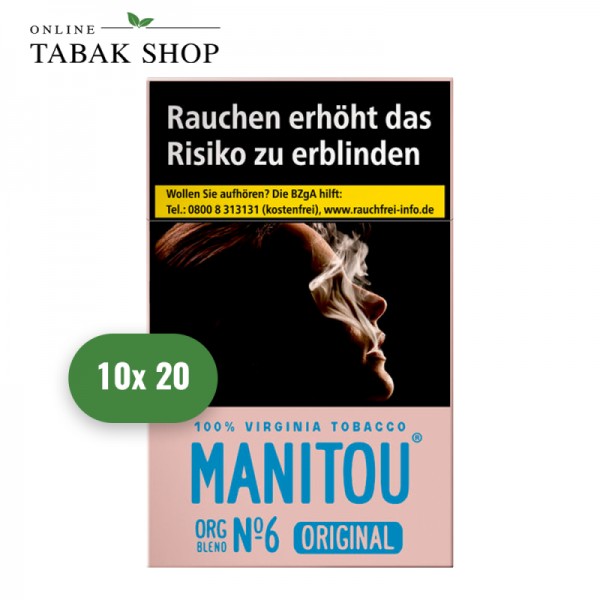 Manitou No.6 Pink OP Organic Blend Zigaretten (10 x 20er)