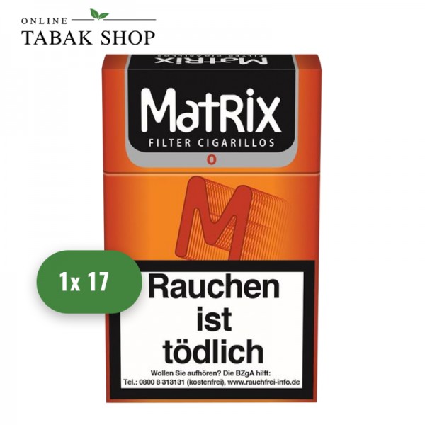 Matrix Orange Filter Cigarillos 17er Schachtel