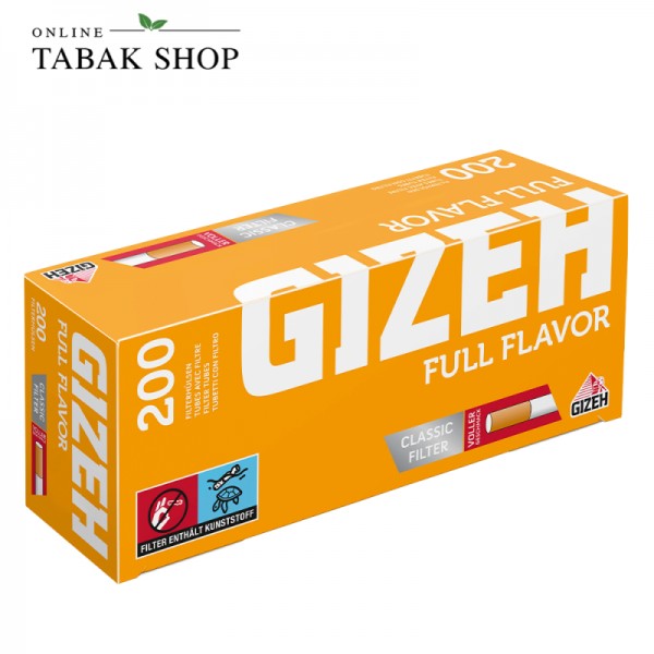 Gizeh Full Flavor (Gelb) Hülsen 200er Packung