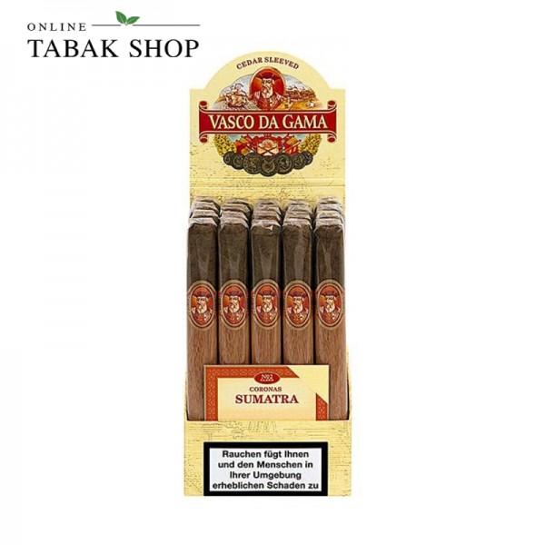 Vasco da Gama No.2 Claro Sumatra Zigarren Display (1x 20er)