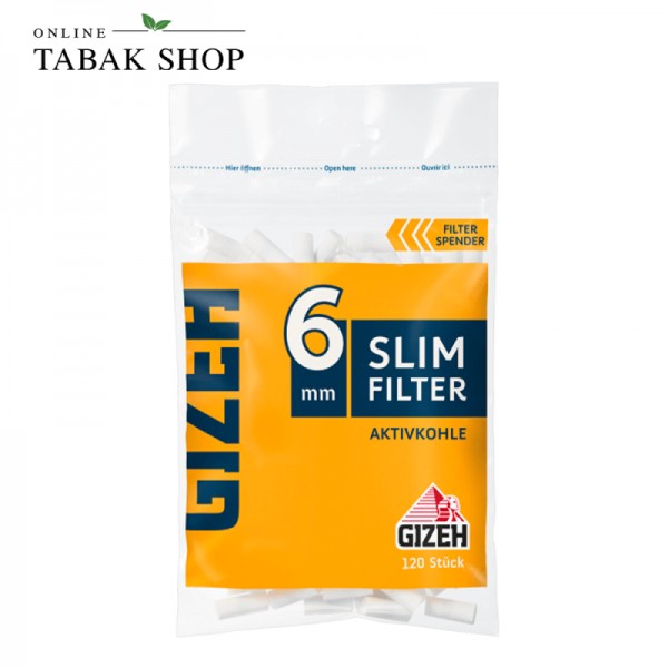 GIZEH Aktivkohle Filter 6mm (1x 120er)