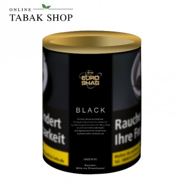 Euro Shag Black Zware Feinschnitt 110g Dose