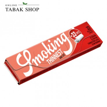 Smoking Thinnest King Size + Tips 33er Blättchen