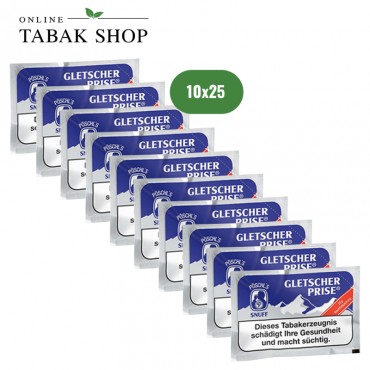 Gletscherprise Snuff Schnupftabak (10 x 25g) Tüte