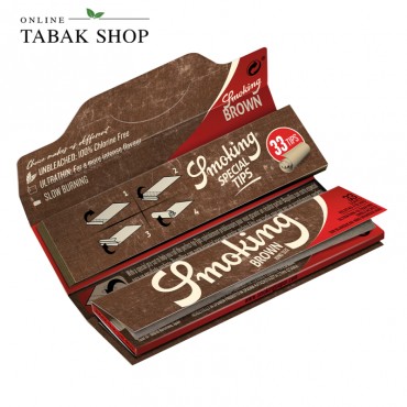 Smoking Brown King Size + Tips 33er Blättchen