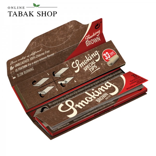 Smoking Brown King Size + Tips 33er Blättchen