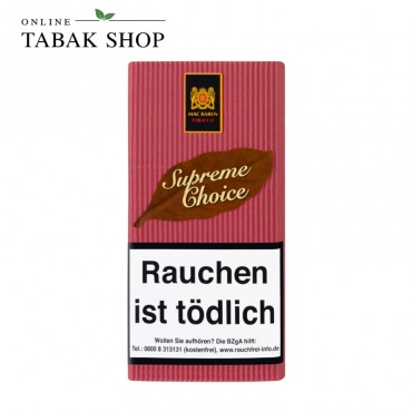 Mac Baren Supreme Choice Pfeifentabak 40g Pouch